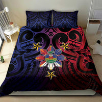 Haiti Philippines Bedding Set Haitian Coat Of Arms With Filipino Sun