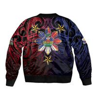Haiti Philippines Bomber Jacket Haitian Coat Of Arms With Filipino Sun