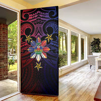 Haiti Philippines Door Cover Haitian Coat Of Arms With Filipino Sun