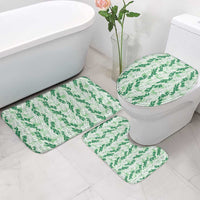 Hawaii Ti Leaf Maile Tuberose Lei Bathroom Set With Hanalei Leaf Green
