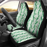 Hawaii Ti Leaf Maile Tuberose Lei Car Seat Cover With Hanalei Leaf Green