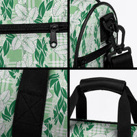 Hawaii Ti Leaf Maile Tuberose Lei Duffle Bag With Hanalei Leaf Green LT05 - Polynesian Pride