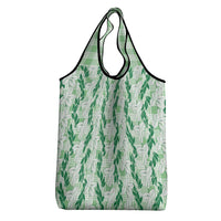 Hawaii Ti Leaf Maile Tuberose Lei Grocery Bag With Hanalei Leaf Green