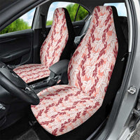 Hawaii Ti Leaf Maile Tuberose Lei Car Seat Cover With Hanalei Leaf Red