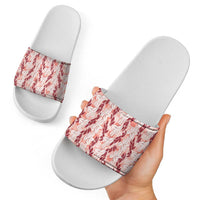 Hawaii Ti Leaf Maile Tuberose Lei Slide Sandals With Hanalei Leaf Red