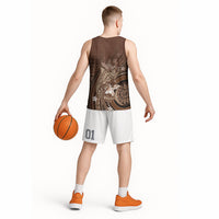 Samoa Tatau Marlin Basketball Jersey With Siapo Motifs Brown