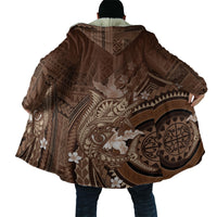 Samoa Tatau Marlin Cloak With Siapo Motifs Brown