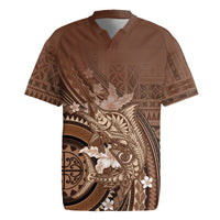 Samoa Tatau Marlin Rugby Jersey With Siapo Motifs Brown