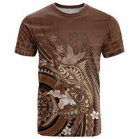 Samoa Tatau Marlin T Shirt With Siapo Motifs Brown