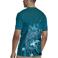 Samoa Tatau Marlin Rugby Jersey With Siapo Motifs Teal