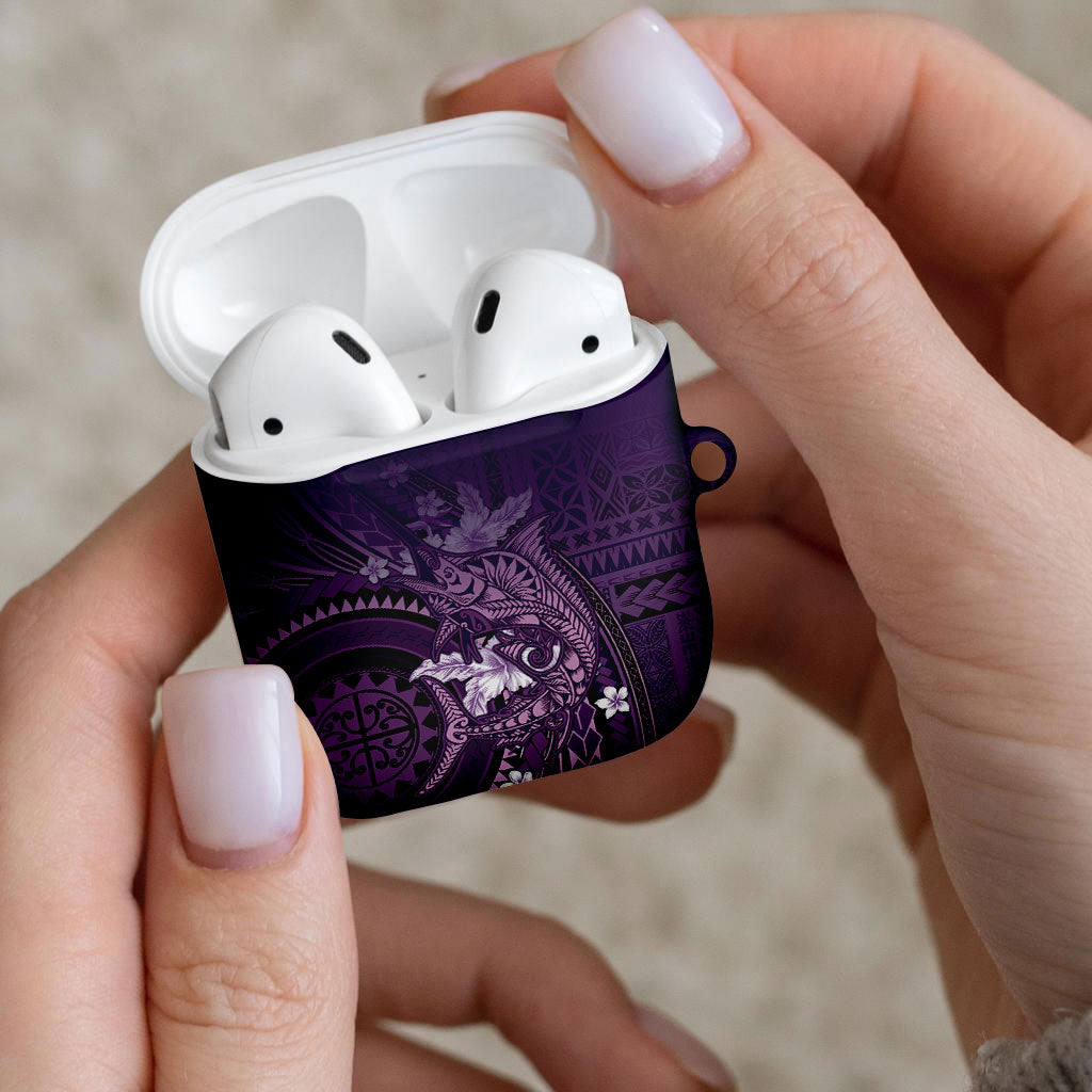 Samoa Tatau Marlin AirPods Case With Siapo Motifs Violet