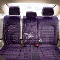 Samoa Tatau Marlin Back Car Seat Cover With Siapo Motifs Violet