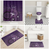 Samoa Tatau Marlin Bathroom Set With Siapo Motifs Violet