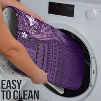 Samoa Tatau Marlin Bathroom Set With Siapo Motifs Violet