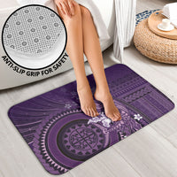 Samoa Tatau Marlin Bathroom Set With Siapo Motifs Violet
