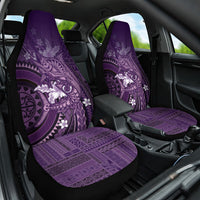 Samoa Tatau Marlin Car Seat Cover With Siapo Motifs Violet