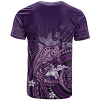 Samoa Tatau Marlin T Shirt With Siapo Motifs Violet