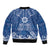 Wikin te Taetae ni Kiribati Bomber Jacket Pacific Tapa Pattern