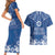 Wikin te Taetae ni Kiribati Couples Matching Short Sleeve Bodycon Dress and Hawaiian Shirt Pacific Tapa Pattern