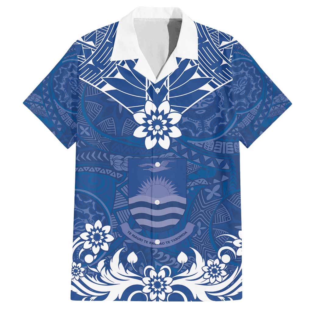 Wikin te Taetae ni Kiribati Family Matching Off Shoulder Maxi Dress and Hawaiian Shirt Pacific Tapa Pattern