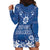 Wikin te Taetae ni Kiribati Hoodie Dress Pacific Tapa Pattern