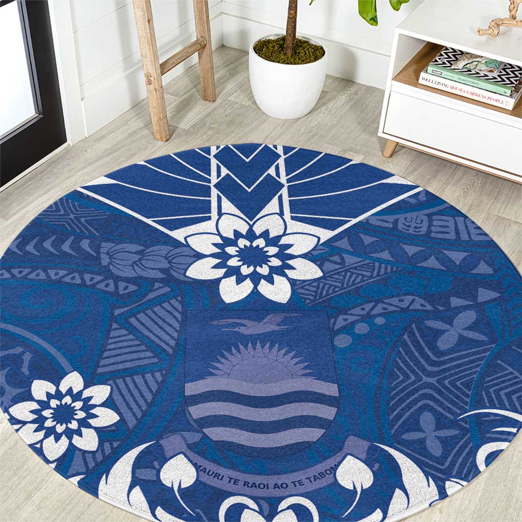 Wikin te Taetae ni Kiribati Round Carpet Pacific Tapa Pattern