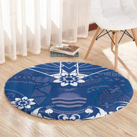 Wikin te Taetae ni Kiribati Round Carpet Pacific Tapa Pattern
