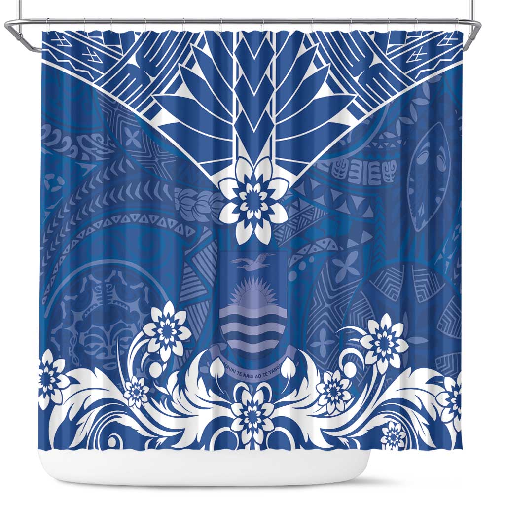 Wikin te Taetae ni Kiribati Shower Curtain Pacific Tapa Pattern