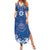 Wikin te Taetae ni Kiribati Summer Maxi Dress Pacific Tapa Pattern