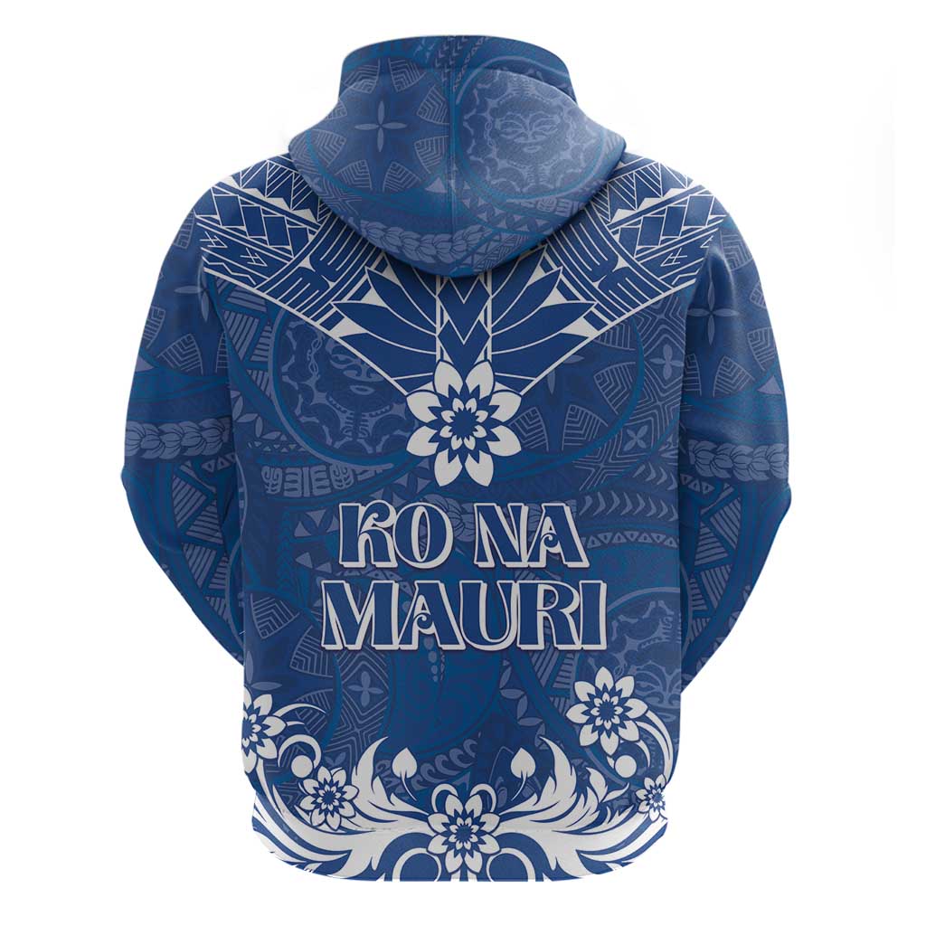 Wikin te Taetae ni Kiribati Zip Hoodie Pacific Tapa Pattern