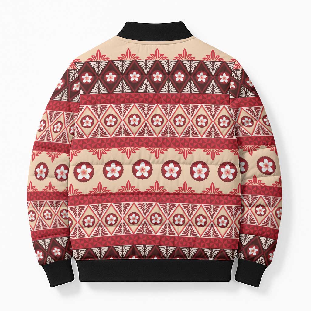 Tonga Language Week Bomber Puffer Jacket Lea Faka-Tonga Everyday - Polynesian Pride