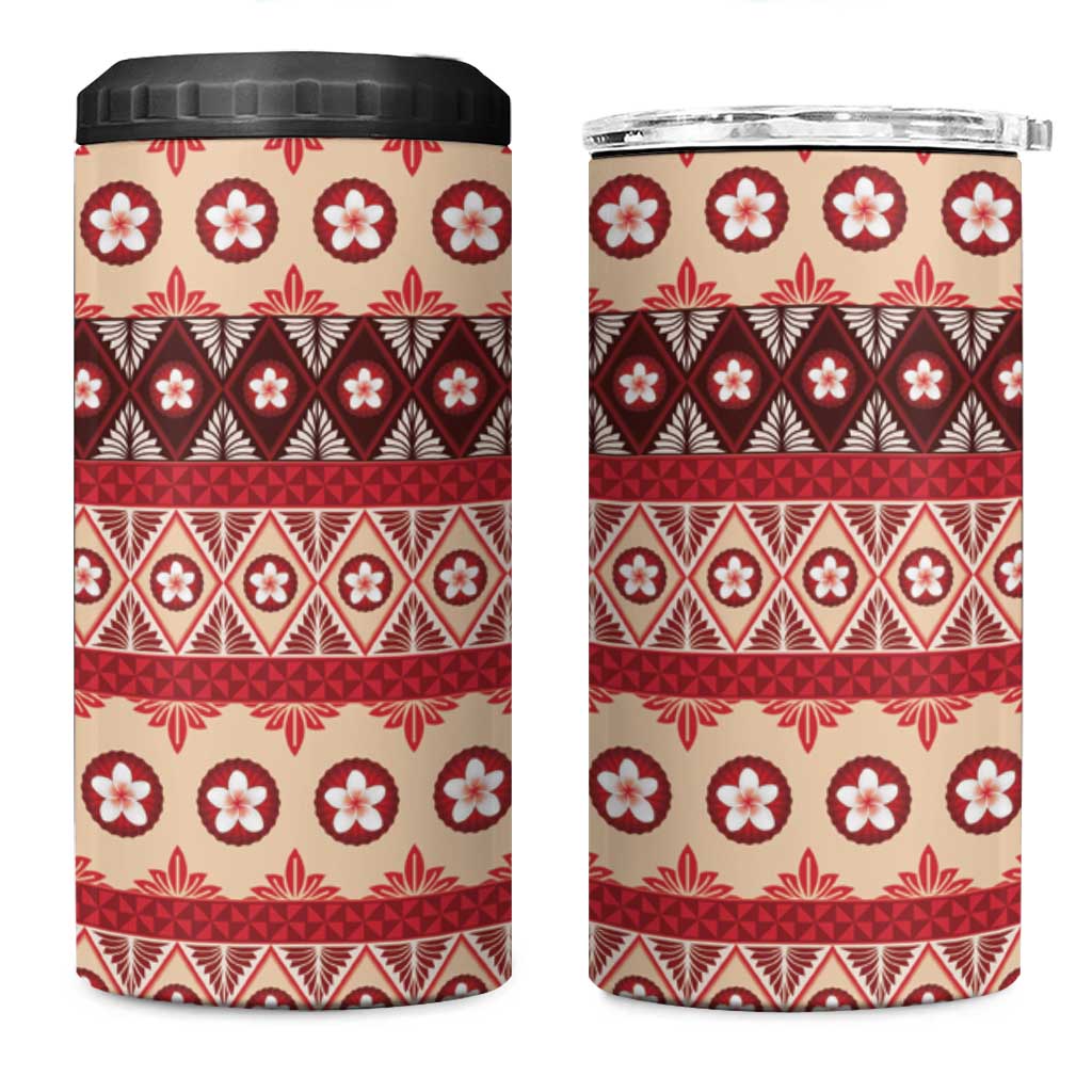 Tonga Language Week 4 in 1 Can Cooler Tumbler Lea Faka-Tonga Everyday - Polynesian Pride