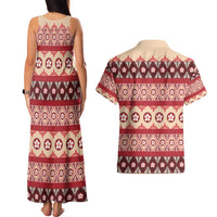 Tonga Language Week Couples Matching Tank Maxi Dress and Hawaiian Shirt Lea Faka-Tonga Everyday - Polynesian Pride