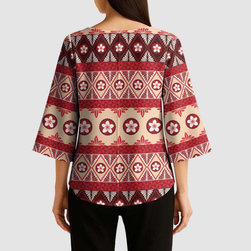 Tonga Language Week Kimono Sleeve Blouse Lea Faka-Tonga Everyday - Polynesian Pride