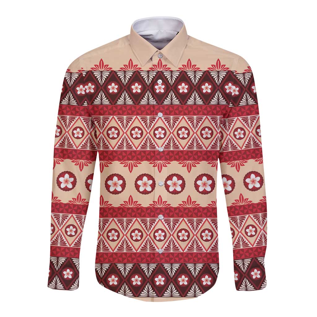 Tonga Language Week Long Sleeve Button Shirt Lea Faka-Tonga Everyday - Polynesian Pride