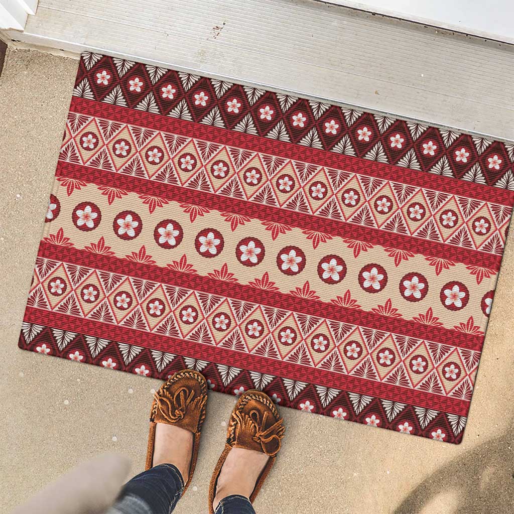 Tonga Language Week Rubber Doormat Lea Faka-Tonga Everyday - Polynesian Pride