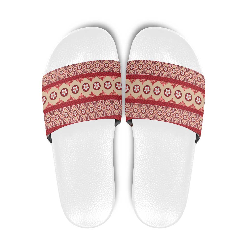 Tonga Language Week Slide Sandals Lea Faka-Tonga Everyday - Polynesian Pride