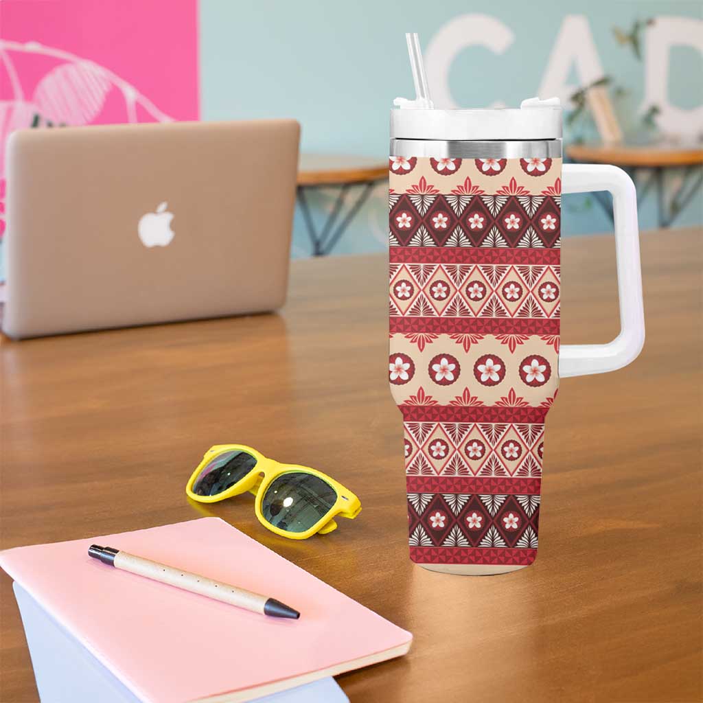 Tonga Language Week Tumbler With Handle Lea Faka-Tonga Everyday - Polynesian Pride