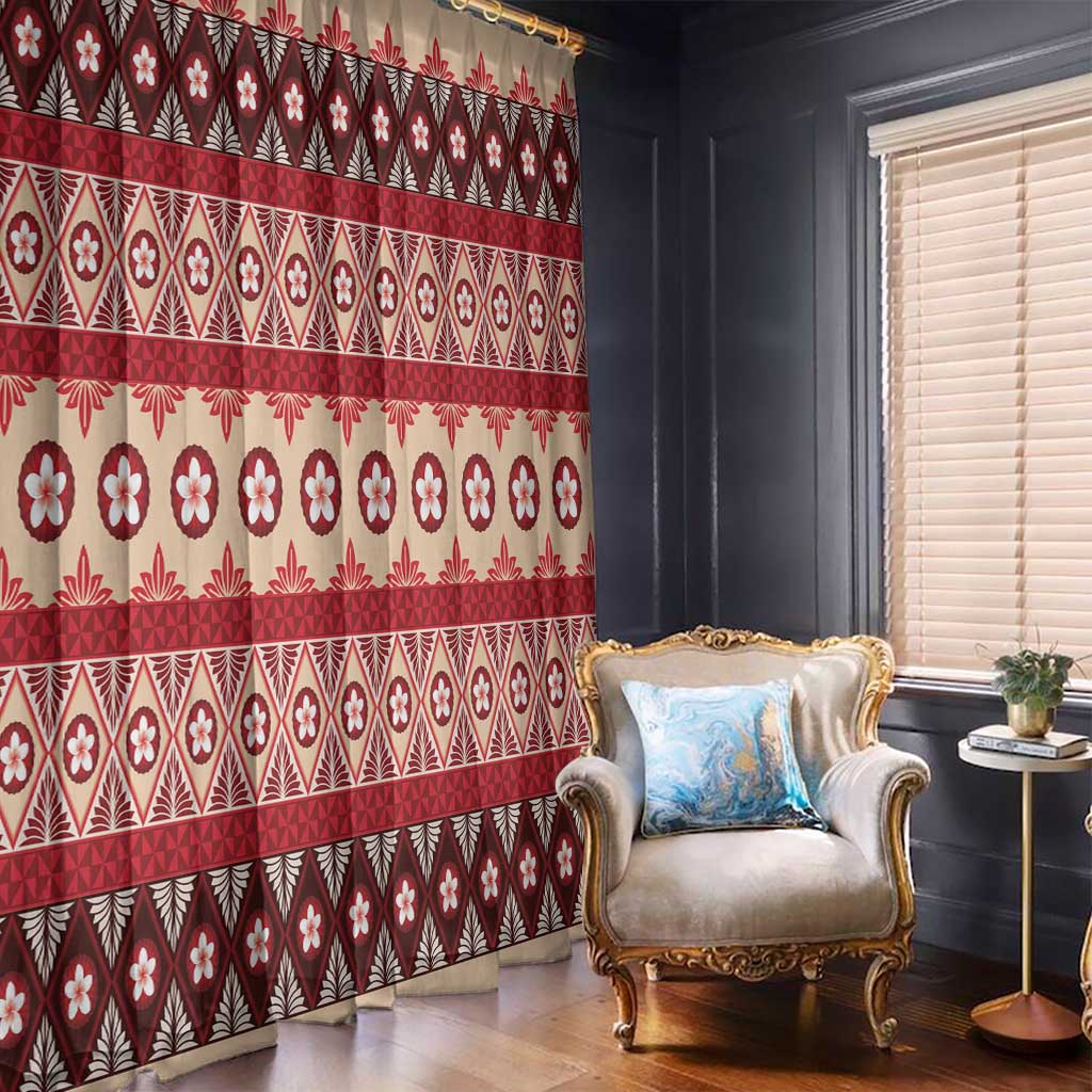 Tonga Language Week Window Curtain Lea Faka-Tonga Everyday - Polynesian Pride