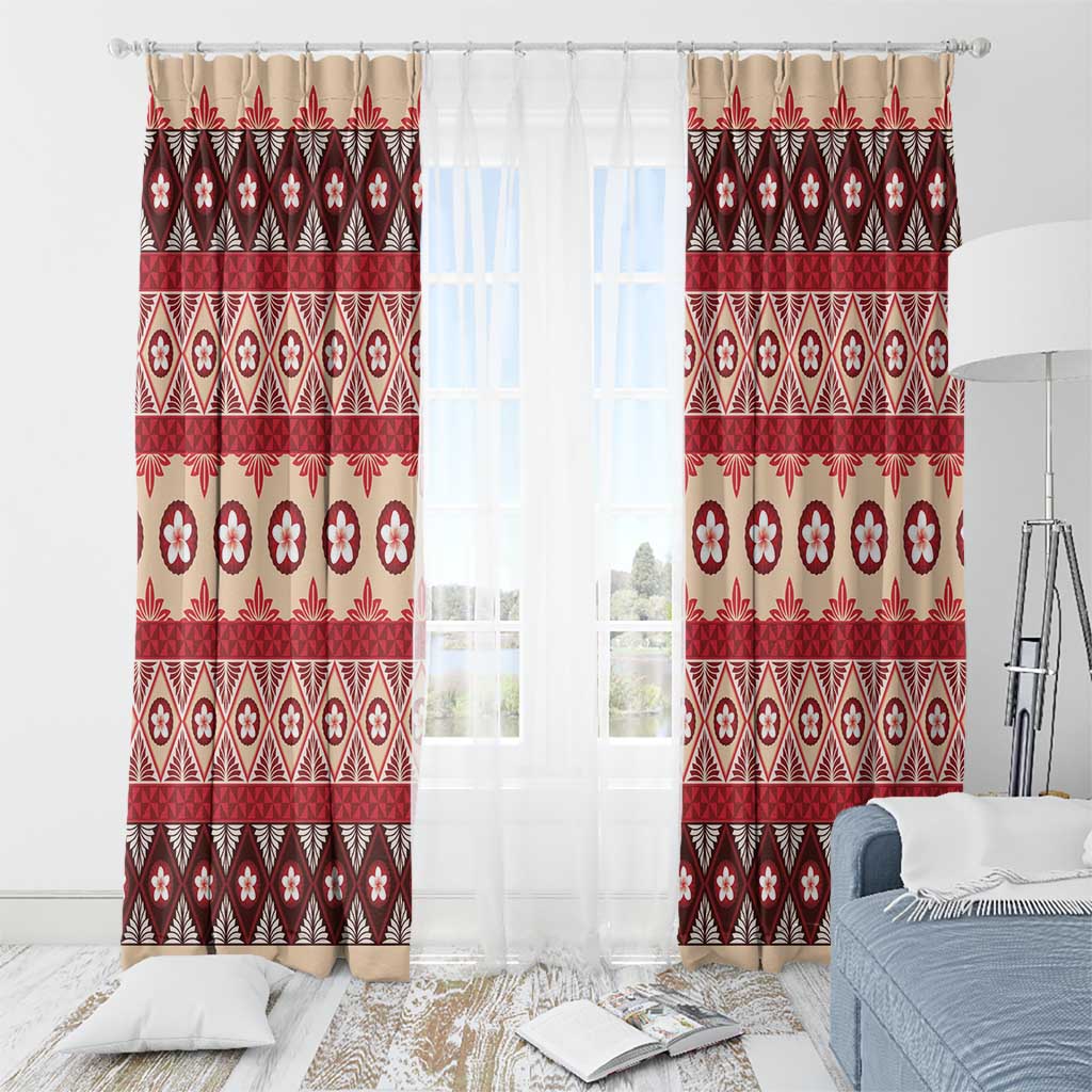 Tonga Language Week Window Curtain Lea Faka-Tonga Everyday - Polynesian Pride