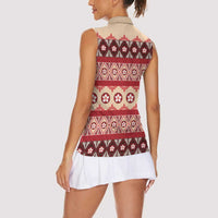 Tonga Language Week Women Sleeveless Polo Shirt Lea Faka-Tonga Everyday - Polynesian Pride