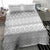 Tonga White Sunday Bedding Set Tongan Ngatu Siale Pattern - Polynesian Pride