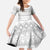 Tonga White Sunday Family Matching Long Sleeve Bodycon Dress and Hawaiian Shirt Tongan Ngatu Siale Pattern - Polynesian Pride
