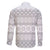 Tonga White Sunday Family Matching Long Sleeve Bodycon Dress and Hawaiian Shirt Tongan Ngatu Siale Pattern - Polynesian Pride