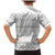 Tonga White Sunday Family Matching Mermaid Dress and Hawaiian Shirt Tongan Ngatu Siale Pattern - Polynesian Pride