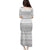 Tonga White Sunday Puletasi Tongan Ngatu Siale Pattern - Polynesian Pride