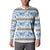 Samoa White Sunday Button Sweatshirt Samoan Tapa Blue Hibiscus - Polynesian Pride