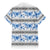 Samoa White Sunday Family Matching Mermaid Dress and Hawaiian Shirt Samoan Tapa Blue Hibiscus - Polynesian Pride