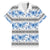 Samoa White Sunday Family Matching Off Shoulder Maxi Dress and Hawaiian Shirt Samoan Tapa Blue Hibiscus - Polynesian Pride
