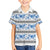 Samoa White Sunday Family Matching Tank Maxi Dress and Hawaiian Shirt Samoan Tapa Blue Hibiscus - Polynesian Pride